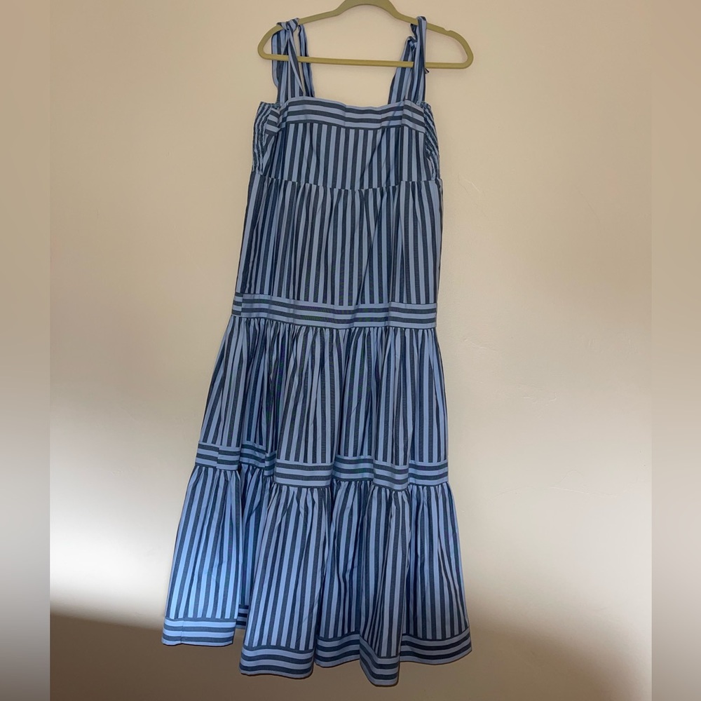 Runaway Scout Blue and White Striped Dress